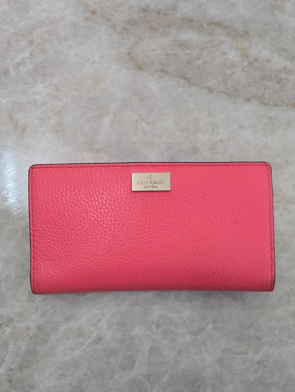 kate spade Pebbled Leather Continental Wallet